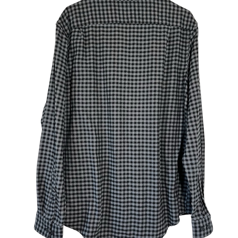 Goodfellow & Co Black and Gray Casual Button Down Long Sleeve Men’s Shirt Sz L - Picture 2 of 7